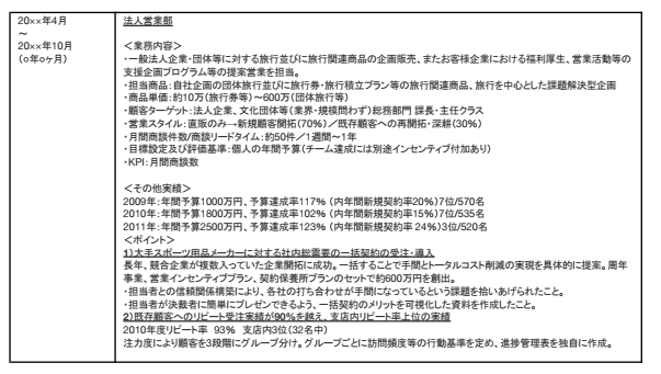 職務経歴-type転職エージェント